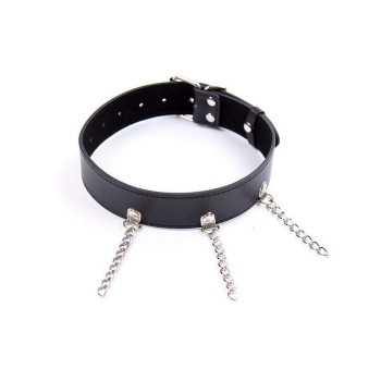 Ohmama Fetish Collar With Chains
