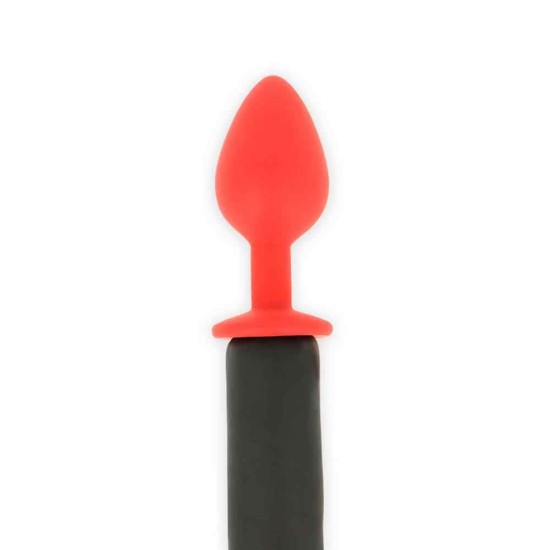 Devil's Tail Silicone Butt Plug Red/Black Sex Toys
