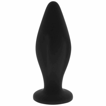 Ohmama Silicone Butt Plug Black 12cm