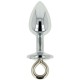 Σφήνα Με Κόσμημα Και Κρίκο - Metal Butt Plug With Jewel And Ring Small Sex Toys 