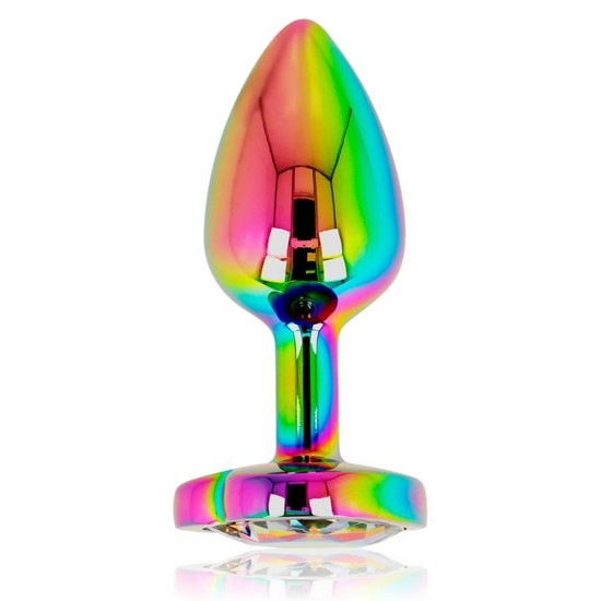 Ohmama Anal Plug Rainbow Heart Jewel Small Sex Toys