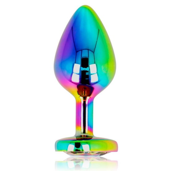 Ohmama Anal Plug Rainbow Heart Jewel Medium Sex Toys