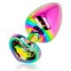Ohmama Anal Plug Rainbow Heart Jewel Large Sex Toys
