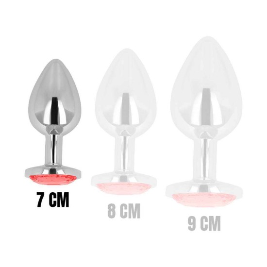 Ohmama Anal Plug With Red Jewel Small Sex Toys