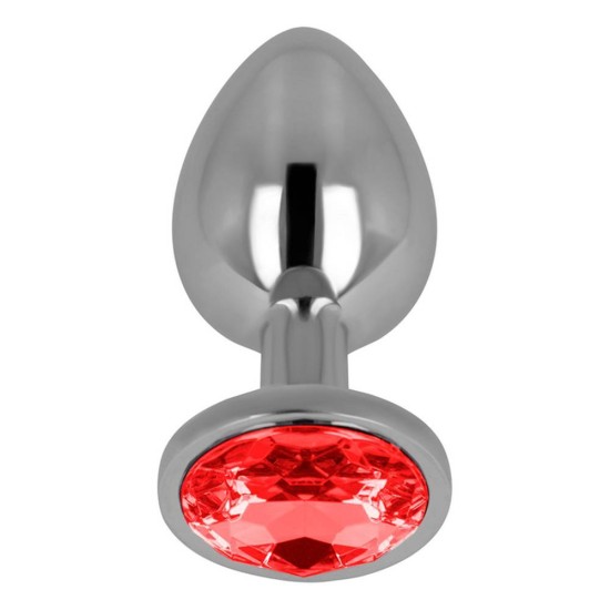 Σφήνα Με Κόσμημα - Ohmama Anal Plug With Red Jewel Small Sex Toys 