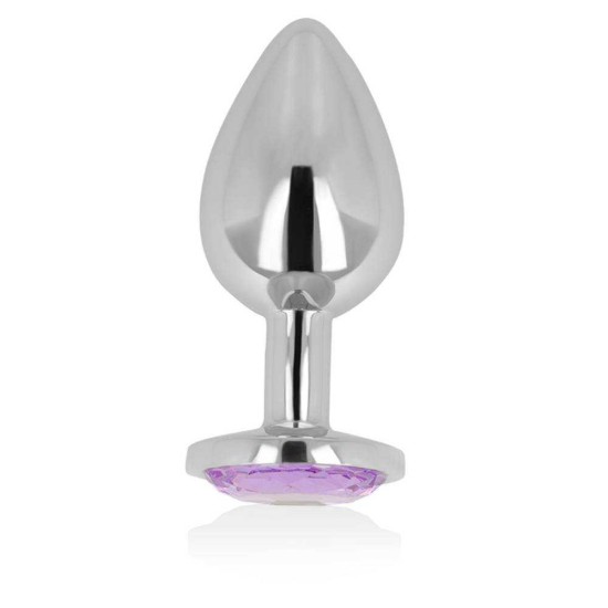 Σφήνα Με Κόσμημα - Ohmama Anal Plug With Violet Jewel Small Sex Toys 