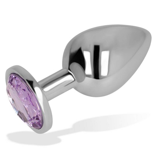 Σφήνα Με Κόσμημα - Ohmama Anal Plug With Violet Jewel Medium Sex Toys 