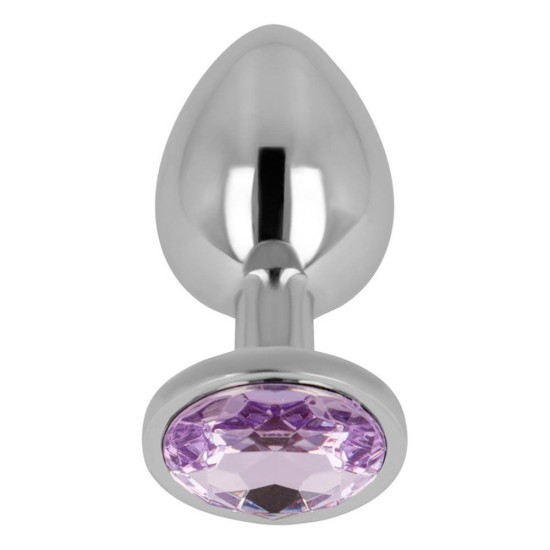 Ohmama Anal Plug With Violet Jewel Medium Sex Toys