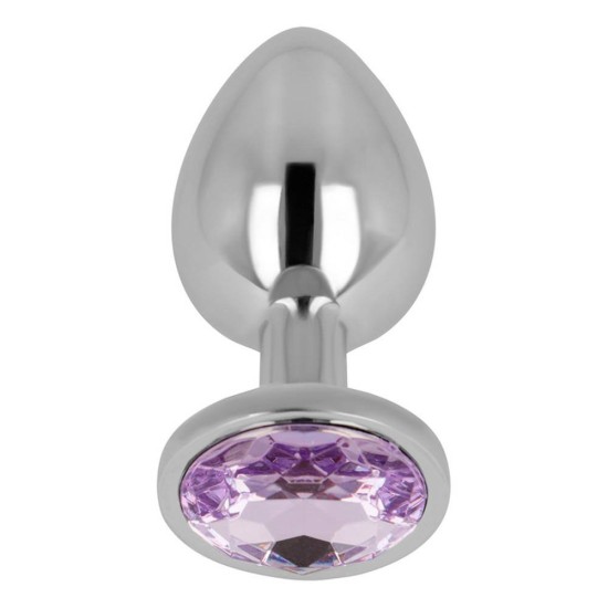 Σφήνα Με Κόσμημα - Ohmama Anal Plug With Violet Jewel Medium Sex Toys 