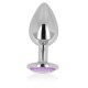 Ohmama Anal Plug With Violet Jewel Large Sex Toys