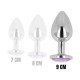 Σφήνα Με Κόσμημα - Ohmama Anal Plug With Violet Jewel Large Sex Toys 