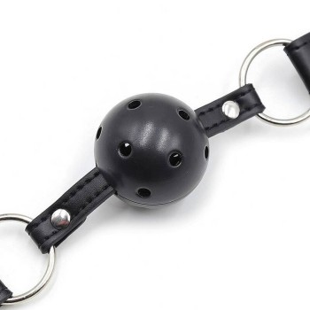Κλιπ Θηλών Και Φίμωτρο Με Τρύπες - Ohmama Breathable Ball Gag With Nipple Clamps