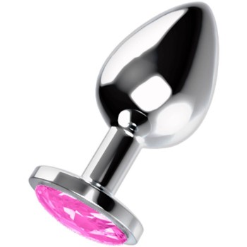 Σφήνα Με Κόσμημα - Ohmama Anal Plug With Pink Jewel Large