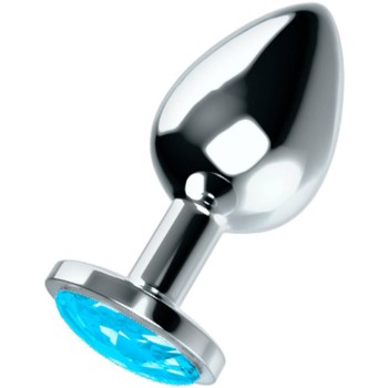 Σφήνα Με Κόσμημα - Ohmama Anal Plug With Blue Jewel Medium