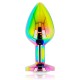 Σφήνα Με Κόσμημα - Ohmama Anal Plug Rainbow Jewel Medium Sex Toys 