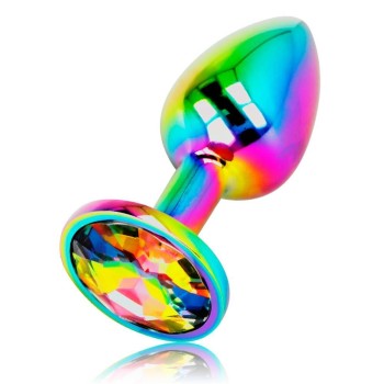 Σφήνα Με Κόσμημα - Ohmama Anal Plug Rainbow Jewel Medium