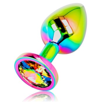 Σφήνα Με Κόσμημα - Ohmama Anal Plug Rainbow Jewel Large