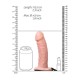 Κούφιο Πέος Με ζώνη - Realrock Hollow Strap On Beige 16cm Sex Toys 