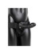 Κούφιο Δονούμενο Πέος Με Ζώνη - Realrock Vibrating Hollow Strap On Black 19cm Sex Toys 