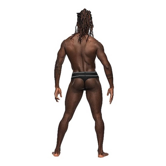 Σέξι Ελαστικό Εσώρουχο - Male Power Bong Thong Black Ερωτικά Εσώρουχα 