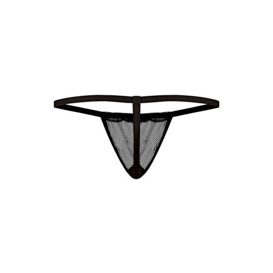 Διχτυωτό Στρινγκ Κορδόνι - Male Power Stretch Net Posing Strap Black Ερωτικά Εσώρουχα 
