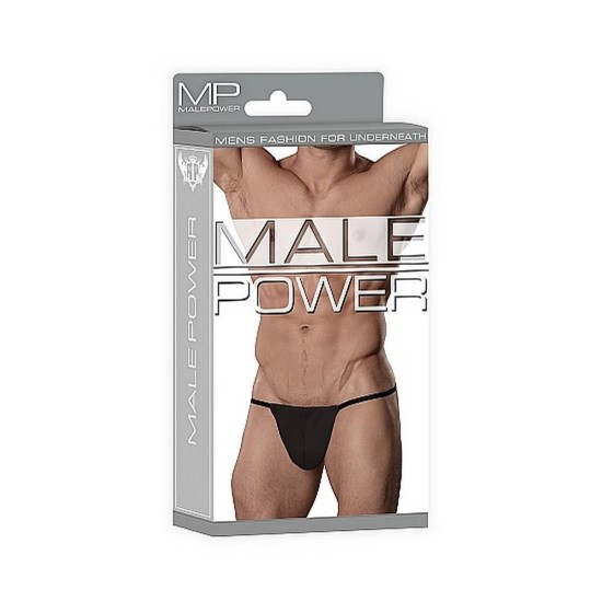 Ελαστικό Στρινγκ Κορδόνι - Male Power Nylon Spandex Posing Strap Black Ερωτικά Εσώρουχα 