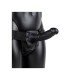 Realrock Hollow Strap On With Balls Black 23cm Sex Toys