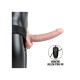 Realrock Vibrating Hollow Strap On With Balls Beige 27cm Sex Toys