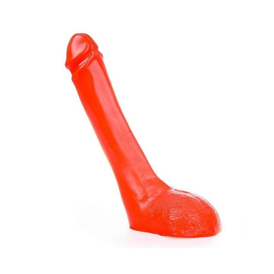 Μεγάλο Ομοίωμα Πέους - All Black Big Realistic Dong Red 29cm Sex Toys 