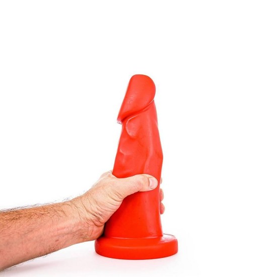 All Black Thick Realistic Dong Red 28cm Sex Toys