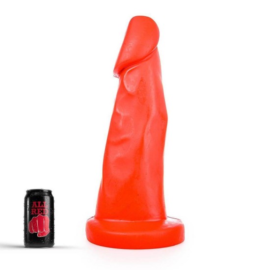 All Black Thick Realistic Dong Red 28cm Sex Toys