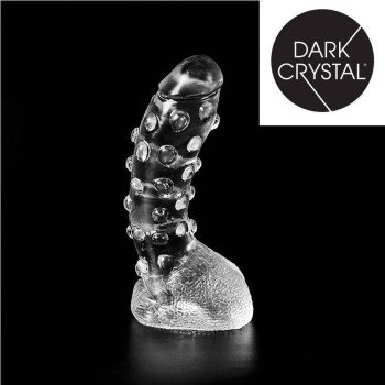 Κυρτό Πέος Με Κουκκίδες - Dark Crystal XL Dong With Dots Clear 22cm