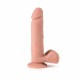 Ασύρματος Δονητής Σιλικόνης - Virgite R5 Vibrating Realistic Dong Beige 23cm Sex Toys 