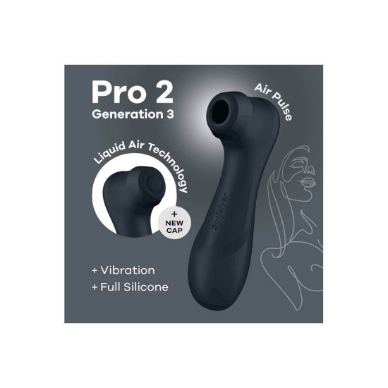 Αναρροφητής Κλειτορίδας Με Υγρό Αέρα - Satisfyer Pro 2 Generation 3 Black Sex Toys 