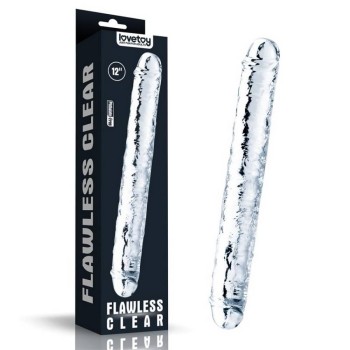 Flawless Clear Double Realistic Dildo 30cm