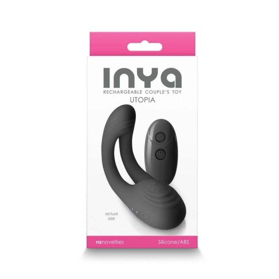 Utopia Rechargeable Couples Toy Black Sex Toys