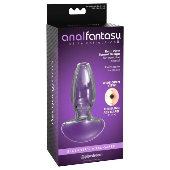 Γυάλινη Ανοιχτή Σφήνα - Anal Fantasy Beginners Glass Anal Gaper Sex Toys 