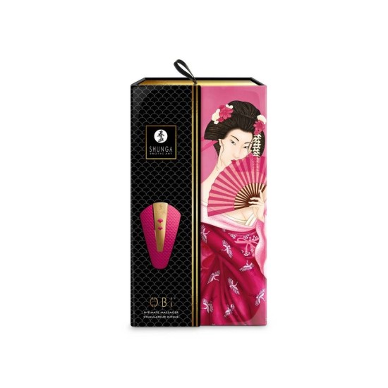 Κλειτοριδικός Δονητής Πολυτελείας - Shunga Obi Clitoral Massager Raspberry Sex Toys 