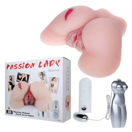 Αξύριστο Αιδοίο Με Δόνηση Και Ήχο - Dana No.2 Heating Vibrating Masturbator With Sound Sex Toys 