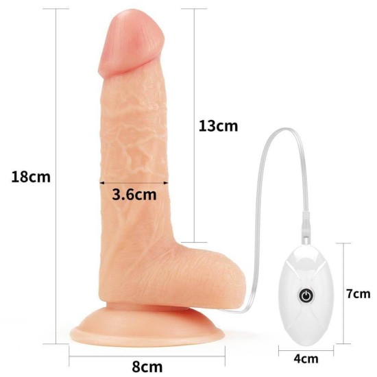 Δονούμενο Πέος Με Ζώνη - Ingen Vibrating Easy Strap On Set Beige 18cm Sex Toys 