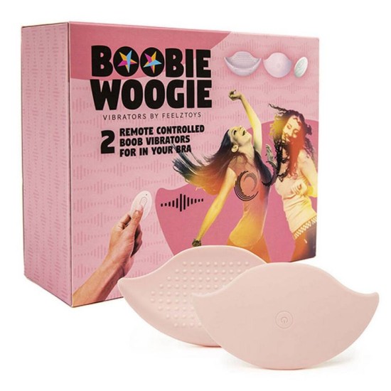 Ασύρματος Δονητής Στήθους - Boobie Woogie Stimulator with Vibration Remote Control Sex Toys 
