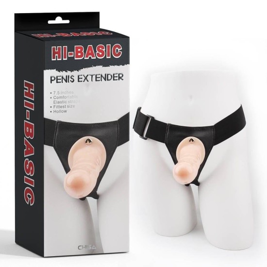 Επέκταση Πέους Με Ζώνη Hi-Basic Penis Extender Flesh 19cm Sex Toys 
