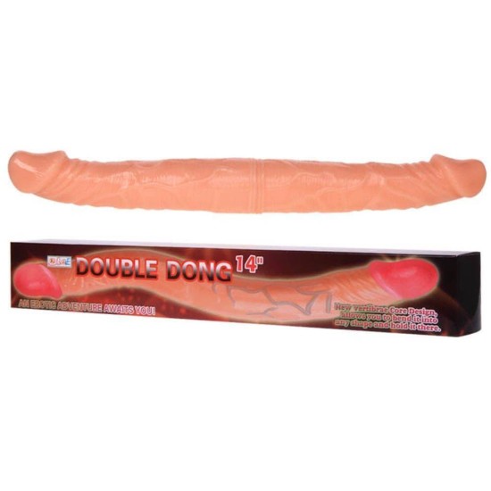 Διπλό Ομοίωμα Πέους - Baile Double Realistic Dong Flesh 35cm Sex Toys 