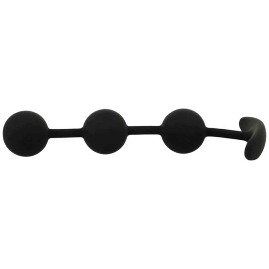 Πρωκτικές Μπάλες Σιλικόνης - Harry Silicone Anal Beads Black 14cm Sex Toys 