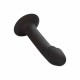Silicone Curved Anal Stud Black Sex Toys