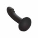 Silicone Curved Anal Stud Black Sex Toys