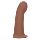 Silicone Hollow Extension With Harness Brown 11cm Sex Toys