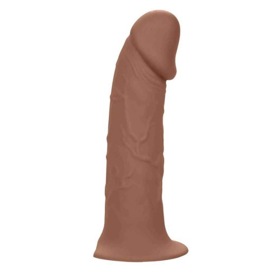 Κούφιο Πέος Με Ζώνη - Lifelike Hollow Extension With Harness Brown 13cm Sex Toys 