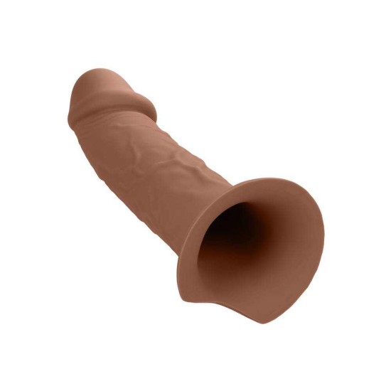 Lifelike Hollow Extension With Harness Brown 13cm Sex Toys