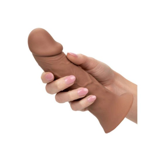 Lifelike Hollow Extension With Harness Brown 13cm Sex Toys